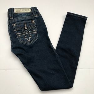 Rock Revival Alivia Skinny Dark Wash Jeans sz 26